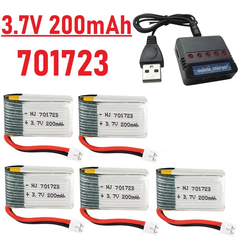 Eachine Drone E010 - アップグレード 3.7V 200mAh バッテリーと充電器付き H36 E010