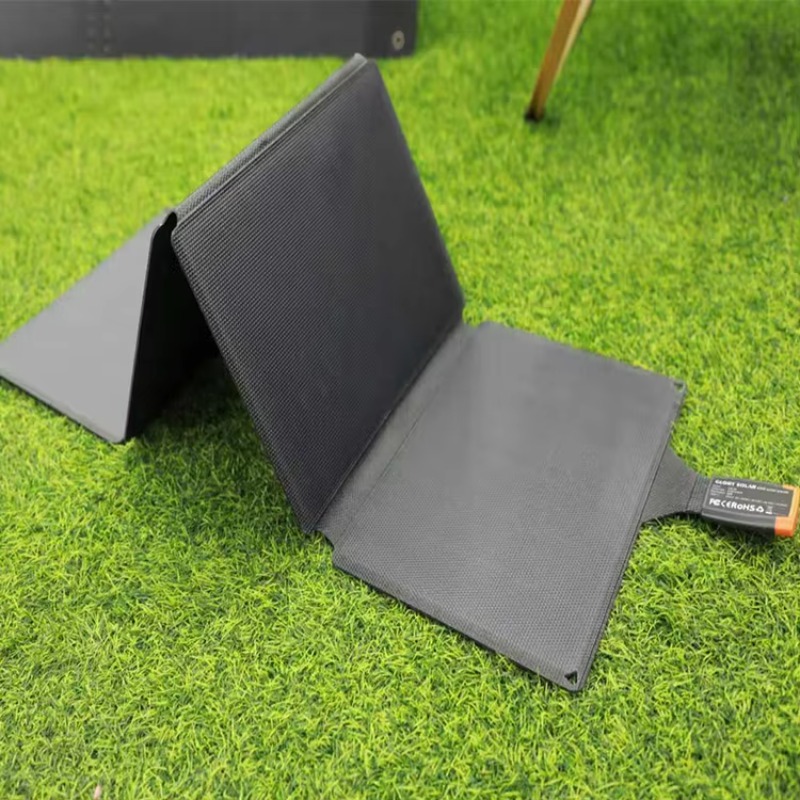 Drone Solar Charger - 40W折りたたみ式ソーラーパネルソーラーフォン充電器オールブラックBe Cell、屋外作業者向け、スマートフォン、GPSデータ収集ドローン用